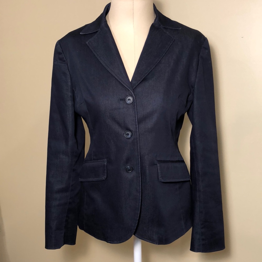 New York & Co Blue Denim blazer